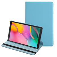 Litchi textuur horizontale Flip 360 graden rotatie lederen case voor Galaxy tab A 10 1 (2019) T510/T515 met houder (Baby Blue)