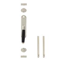 Intersteel Kruk-espagnolet links Ton 400 met stangenset 2x 1250mm nikkel/ebbenhout - thumbnail
