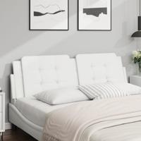 Hoofdbordkussen "Zadar" 152 cm kunstleer wit Hoofdbordkussen "Zadar" 152 cm kunstleer wit