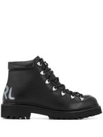 Karl Lagerfeld bottines Kombat II - Noir