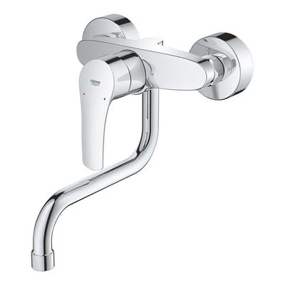 GROHE Eurosmart Keukenkraan - draaibare uitloop - inbouw - chroom 31391003