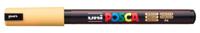 Uni-Ball PC-1MR markeerstift 1 stuk(s) Fibre tip Beige