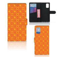 Samsung Galaxy A02s | M02s | Telefoon Hoesje | Batik Oranje