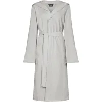 Cawö Cawo Dames Badjas extra licht met Capuchon 6140 silber 48