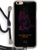 Praying For My Haters: iPhone 6 / 6S Transparant Hoesje met koord