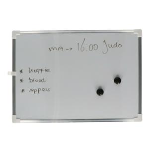 Whiteboard/memobord magnetisch incl. marker en magneten - 25 x 35 cm