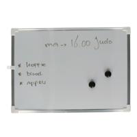 Whiteboard/memobord magnetisch incl. marker en magneten - 25 x 35 cm - thumbnail