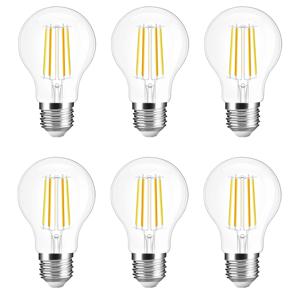 Zigbee led filament lamp dual white 7w e27 fitting - voordeelset van 6