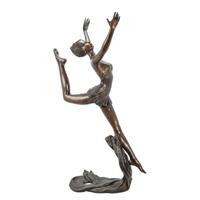 A BRONZE SCULPTURE OF A SCARF DANCER A BRONZE SCULPTURE OF A SCARF DANCER