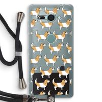 Doggy: Sony Xperia XZ2 Compact Transparant Hoesje met koord