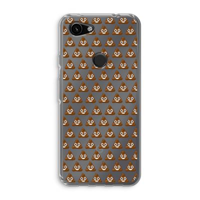 Poop emoji: Google Pixel 3a Transparant Hoesje