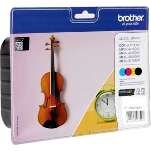 Brother LC-127XLVALBPDR inktcartridge 4 stuk(s) Origineel Zwart, Cyaan, Magenta, Geel