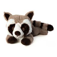 Habibi Magnetron Knuffel - Wasbeer - grijs - 30 cm - pittenzak - warmte knuffeldier