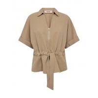 Mos Mosh - Beige | Dames | Blouse | Beige | XL | regular | Kamst mode