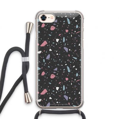 Terrazzo N°16: iPhone 7 Transparant Hoesje met koord