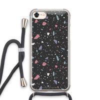 Terrazzo N°16: iPhone 7 Transparant Hoesje met koord