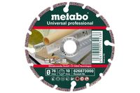 Metabo Diamant-doorslijpschijf | 76x10, 0 mm |Universal | professional - 626873000