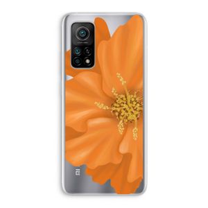 Orange Ellila flower: Xiaomi Mi 10T 5G Transparant Hoesje