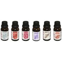 Geurolie flesjes mix-set van 6 stuks - Voor Aromabrander - flesjes van 15 ML - Geurbranders