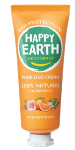 Happy Earth Pure Deo Cream Rose Petitgrain