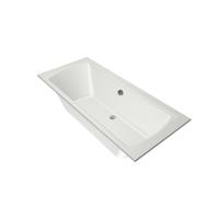 Xenz Robijn Duobad - 180x80x48 - afvoer Midden - acryl - wit mat 6987-03