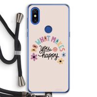 Happy days: Xiaomi Mi Mix 3 Transparant Hoesje met koord