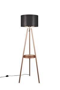 Trio Staande vloerlamp Colette zwart met goud R41561065