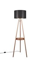 Trio Staande vloerlamp Colette zwart met goud R41561065 - thumbnail