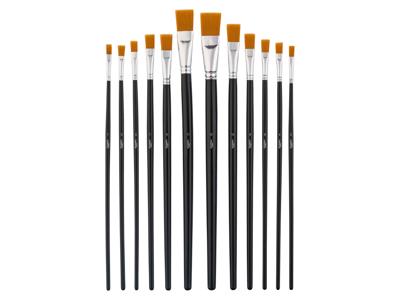 crelando Nylon kwasten (Plat, 12-delig) crelando Nylon kwasten (Plat, 12-delig)