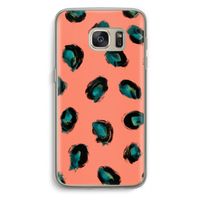 Pink Cheetah: Samsung Galaxy S7 Transparant Hoesje