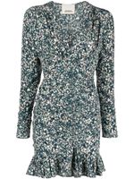 ISABEL MARANT robe courte Lara à fleurs - Bleu