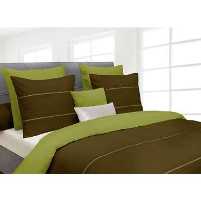 Heckett & Lane dekbedovertrek Jason - groen - 240x220 cm