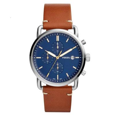 Horlogeband Fossil FS5401 Leder Bruin 22mm