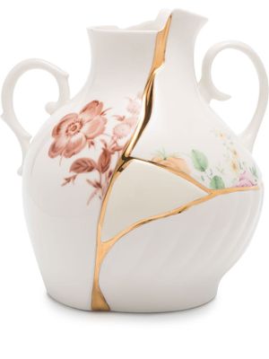 Seletti x Marcantonio Raimondi Malerba petit vase Kintsuji (18 cm x 16 cm) - Blanc