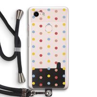 Bollen: Pixel 3 Transparant Hoesje met koord