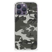 iPhone 15 Pro Max Doorzichtige Silicone Hoesje Army Light