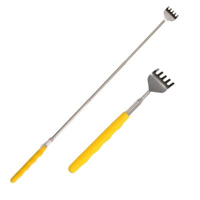 Uitschuifbare ruggenkrabber - 2x - 20 tot 65 cm - Geel - rugkrabber - metaal Uitschuifbare ruggenkrabber - 2x - 20 tot 65 cm - Geel - rugkrabber - metaal