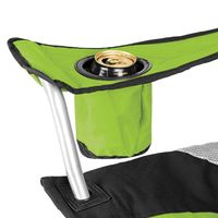 tectake Stoelenset Luxe Campingstoelen - Groen;Zwart - thumbnail