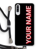 Namecase: Samsung Galaxy A70 Transparant Hoesje met koord