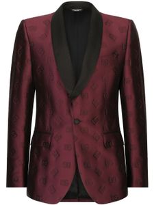 Dolce & Gabbana smoking à motif monogrammé en jacquard - Violet