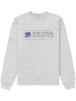 Sporty & Rich sweat à imprimé SR Running Club - Gris - thumbnail