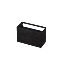 INK - Onderkast 2 Laden Push To Open 65cm Hout Decor - 1000x450x650 Mm - Houtskool Eiken