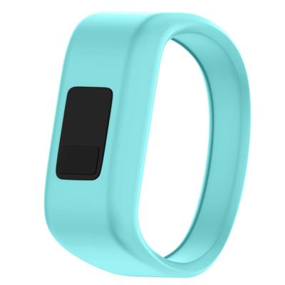 Siliconen sport polsband voor Garmin Vivofit JR maat: Large (mintgroen)