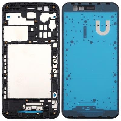 Front behuizing LCD frame bezel Plate voor LG K30/K10 (2018)/X410 LMX410 LMX410TK (zwart)