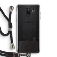Kleine kattenkopjes: Samsung Galaxy J8 (2018) Transparant Hoesje met koord
