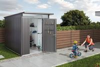 Biohort Metalen Berging AvantGarde A1 180x180x218 cm met enkele deur- Lessenaarsdak- Metaal- Biohort