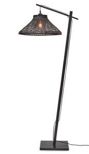 GOOD&MOJO Vloerlamp 'Tahiti' Bamboe, 150cm, kleur Zwart