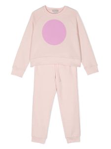 Stella McCartney Kids survêtement en coton à logo imprimé - Rose