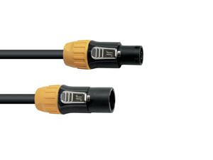 Eurolite IP T-Con XLR Verbindingskabel [1x XLR-stekker - 1x XLR-bus] 3 m Zwart/oranje