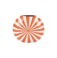 Vaas Candy Swirl Fel Oranje En Wit